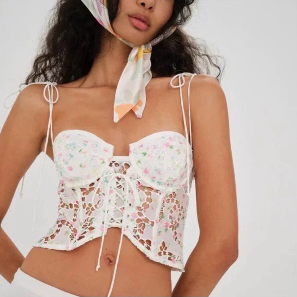 NWT For Love & Lemons Kyra Crop Top